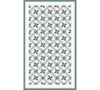 DobleUve Estudio Tapis Vinyle 23 | Vert | 140x200 cm | Tapis Cuisine | Tapis de Salon Antidérapant Antifongique Ignifuge | Tapis Enfants | Tapis Bain PVC | Tapis PVC