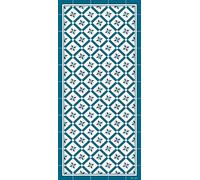 DobleUve Estudio Tapis Vinyle 24 | Bleu | 140x200 cm | Tapis Cuisine | Tapis de Salon Antidérapant Antifongique Ignifuge | Tapis Enfants | Tapis Bain PVC | Tapis PVC