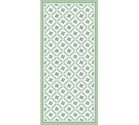 DobleUve Estudio Tapis Vinyle 24 Vert 65x140 cm | Tapis Cuisine Salon Antidérapant Antifongique Ignifuge | Tapis Enfants Bain PVC