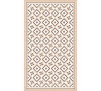 DobleUve Estudio Tapis Vinyle 25 | Beige | 200x300 cm | Tapis Cuisine | Tapis de Salon Antidérapant Antifongique Ignifuge | Tapis Enfants | Tapis Bain PVC | Tapis PVC