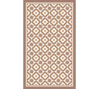 DobleUve Estudio Tapis Vinyle 25 | Brun | 140x200 cm | Tapis Cuisine | Tapis de Salon Antidérapant Antifongique Ignifuge | Tapis Enfants | Tapis Bain PVC | Tapis PVC