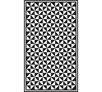 DobleUve Estudio Tapis Vinyle 31 | Noire | 200x300 cm | Tapis de Salon et Cuisine Antidérapant Antifongique Ignifuge | Tapis Enfants et Bain PVC