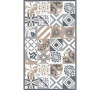 DobleUve Estudio Tapis Vinyle 32 | Brun | 200x300 cm | Tapis Cuisine | Tapis de Salon Antidérapant Antifongique Ignifuge | Tapis Enfants | Tapis Bain PVC | Tapis PVC
