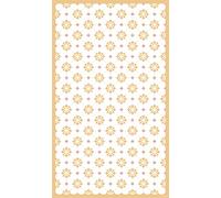 DobleUve Estudio Tapis Vinyle 34 | Jaune | 140x200 cm | Tapis Cuisine | Tapis de Salon Antidérapant Antifongique Ignifuge | Tapis Enfants | Tapis Bain PVC | Tapis PVC