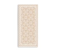 DobleUve Estudio Tapis Vinyle 37 | Beige | 140x200 cm | Tapis Cuisine | Tapis de Salon Antidérapant Antifongique Ignifuge | Tapis Enfants | Tapis Bain PVC | Tapis PVC