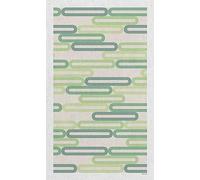 DobleUve Estudio Tapis Vinyle 49 | Vert | 40x68 cm | Tapis Cuisine | Tapis de Salon Antidérapant Antifongique Ignifuge | Tapis Enfants | Tapis Bain PVC | Tapis PVC