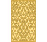 DobleUve Estudio Tapis Vinyle 9 | Jaune | 47x80 cm | Tapis Cuisine | Tapis de Salon Antidérapant Antifongique Ignifuge | Tapis Enfants | Tapis Bain PVC | Tapis PVC