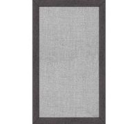 DobleUve Estudio Tapis Vinyle imprimé Jute Bordure | Gris | 140x200 cm | Tapis Cuisine | Tapis de Salon Antidérapant Antifongique Ignifuge | Tapis Enfants | Tapis Bain PVC | Tapis PVC