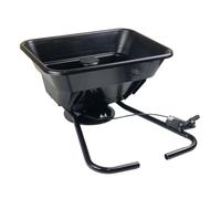 Doblit Épandeur électrique 12 V ATV | Trémie de 31 litres | Rayon d'épandage de 3,7 m | Jardins de sel et chemins cet hiver | Fonctionne avec piles | Idéal pour les graines de sel fin / grain