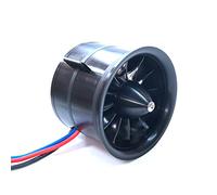 DoBoFo EDF 80 mm 6S 2000 KV 12 pales 25,2 V Ventilateur électrique conduit Hélice de moteur à jet radiocommandé,moteur sans balais à haute vitesse, pièce de rechange d'avion à monter soi-même
