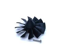 DoBoFo EDF Ventilateur électrique conduit à 12 pales de 70 mm, hélice, moteur à jet télécommandé, pièces de moteur de voiture Hobby RC(ventilateur unique (sans arbre de connexion))