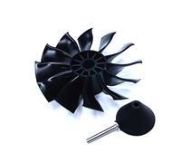 DoBoFo Ventilateur EDF 70 mm Pro CW 12 pales sans moteur, ventilateur conduit électrique sans moteur pour EDF 4S 6S, Hobby RC Jet Engine Hélice, télécommande modèle de rechange d'avion pièces à faire