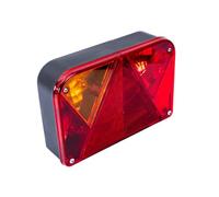 DOBPLAST Feu arrière gauche DPT35 à six fonctions feu stop clignotant antibrouillard et éclairage de plaque connecteur 5 broches pour remorque camion et bus utilitaire