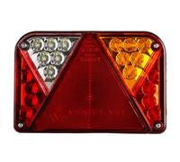 DOBPLAST Feu arrière LED DPT35 droit 12V à 5 fonctions baïonnette 5 broches 200x135x54mm IP68 montage simple usage quotidien bloc optique étanche pour remorque camion utilitaire