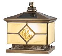 DOBQHWY Colonne D'éclairage De Cour Lampe Solaire Sur Poteau En Bois Lampe D'extérieur Créative Pour Cour Avec Socle De Fixation, Lampes De Sol À Intensité Variable Pour Allée, Portail, Borne,