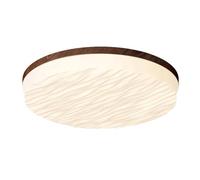 DOBQHWY Élégante Lampe Panneau Économie D'énergie Plafonnier Rond Imitation Bois Luminaires Encastrés Ultra-lumineux À 3 Intensités Luminaires Encastrés Surface Plane pour Salle Manger,Bureau,Cuisine