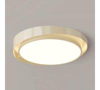 DOBQHWY Panneau Lumineux Luxe Ultra-lumineux Lampe Encastrée Ultra-mince Surface Plane Plafonnier Rond Postmoderne Fer Plafonnier Intensité Variable 3 Niveaux Chambre,Hall,Salle Manger,Cage D'escalier