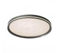 DOBQHWY Plafonnier Plat Créatif Économie D'énergie Plafonnier Semi-encastré Éclairage Latéral Panneau Lumineux Métallique Intensité Variable 3 Couleurs Luminaires Encastrés Circulaires Installer