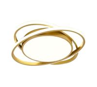 DOBQHWY Plafonnier Rond Métal Romantique Plafonniers Luxe Ultra-lumineux Lampe Surface Plane Tendance Intensité Variable 3 Niveaux Plafonnier Nordique Personnalisé Salon,Villa,Chambre Coucher,Bureau