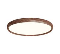 DOBQHWY Plafonniers Fer Forgé Ultra-fins Panneau Lumineux Métal Imitation Bois Lampe Circulaire Surface Plane Style Vintage Éclairage Encastré Créatif Économie D'énergie Pour Cuisine,Chambre,Couloir