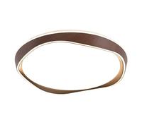 DOBQHWY Plafonniers Métal Personnalisés Lampe Panneau Créative Tricolore Intensité Variable Lampe Plate Imitation Bois Vintage Plafonniers LED Encastrés Pour Chambre D'enfant, Bureau,Hall D'entrée