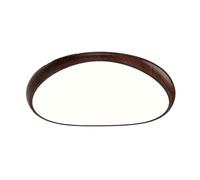 DOBQHWY Plafonniers Rétro Économie D'énergie Lampe Panneau Imitation Bois Fin Plafonnier Métal Intensité Variable 3 Couleurs Luminaires Plats Ultra-fins Élégants Cuisine,Buanderie,Salle Manger,Bureau