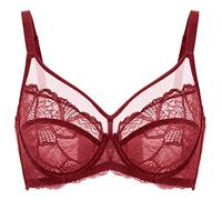 DOBREVA Femme Soutien Gorge Transparent avec Armature Minimiseur Dentelle Bralette Bossa Nova 85F