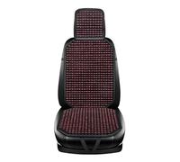 DOBRVVGT Couvre Siège Billes Bois Ce Coussin De Siège Auto Classique Et Élégant en Perles Bois Est Fabriqué Massif. Frais, Respirant Adapté À Toutes Les Saisons(Red)