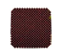 DOBRVVGT Couvre Siège Billes Bois Coussins de siège Auto d'été en Perles Bois, Coussins Massage rafraîchissants Toutes Saisons Rose et pin Respirants(Yellow)
