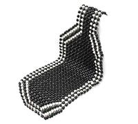 DOBRVVGT Couvre Siège Billes Bois Housse de siège Universelle en Perles Bois for l'été, Coussin Massage Voiture, Bureau, Maison, Camion, Bus(Black)