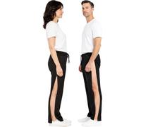 Dobsom Heden Reha Pantalon de jogging pour homme et femme | Pantalon de jogging avec fermeture éclair sur toute la longueur | Taille élastique | Tailles XS à 5XL, Noir , XL