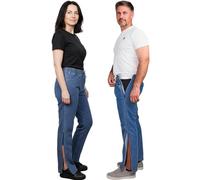 Dobsom Pantalon de rééducation Amarillo pour Femme et Homme | Jean avec Fermeture à glissière Pleine Hauteur | Ceinture élastiquée avec Cordon de Serrage | Taille XS-5XL Unisexe