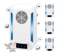 DOBWGXZ 4 Pack Ultrasonic Pest Repeller, Powerful Mice Repellent