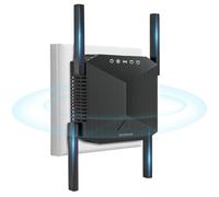 DOBWGXZ Amplificateur Internet 2025, extension WiFi avec port Ethernet, 4 antennes, amplificateur de signal sans fil domestique