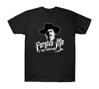 Doc Holliday Tombstone Forgive Me If I Don't Shake Hands Funny Men's T-Shirt Tee Black(Small)