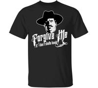Doc Holliday Tombstone Forgive Me If I Don't Shake Hands Funny Men's T-Shirt Tee(Medium)