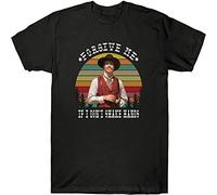Doc Holliday Tombstone Forgive Me If I Don't Shake Hands Vintage Men's T-Shirt Black XL