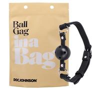 Doc Johnson Ball Gag nervuré Noir Taille unique