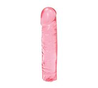 Doc Johnson Crystal Jellies Classic Gode Rose 8"
