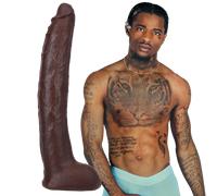 Signature Cocks Damion Dayski Ultraskyn Cock avec ventouse amovible Vac-U-Lock Chocolat 30,5 cm