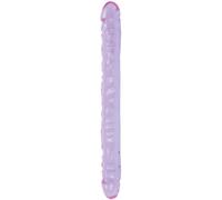 Doc Johnson Jellies Double Gode, Pourpre, 18", 1 Unité