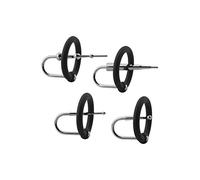 Doc Johnson - Kink 2402-15-BX Ring/Plug Cock Rring Set Silicone/Stainless Steel Cock Accessory Argent