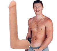 Signature Cocks - Oliver Flynn - Coq ULTRASKYN avec ventouse amovible Vac-U-Lock - Vanille - 25,4 cm