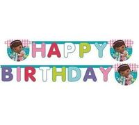 Doc McStuffins - Drapeau, Joyeux Anniversaire - Carton SG34452 (Taille unique) (Coloré)