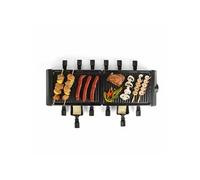 Livoo - Appareil à raclette 12 personnes - Plateau grill amovible, revêtement antiadhésif, 2 plaques, thermostat ajustable