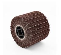 Docache Brosse en Nylon Rouleau de Ponçage Brosse Rouleau de Satin Meuleuse pour le lustrage de métaux bruts pour Machine à Satiner Rouleau Abrasif 120 x 100 mm (Grana 120 (variante remplie de sable))