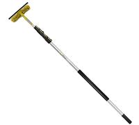 DocaPole Kit avec perche extensible et raclette 30ft - One Button - Single Rotation Jaune et gris.