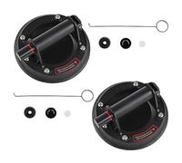DOCAS 2 Pièces 8" Ventouse Vitre Professionnelle,Ventouse de Levage en Verre, Ventouse Carrelage,Capacité de Charge 200kg pour Transport et Déménagement de Vitre, Plaques, Carrelage