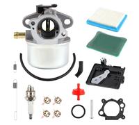 DOCAS 799868 Carburateur compatible pour Briggs & Stratton 124T02 124T05 124T07 Tondeuse à gazon Remplace 799868 498254 497347 497314 498170 Filtre à carburant Filtre à air Couvercle