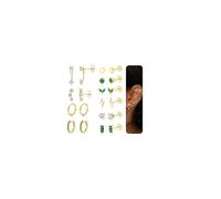 Dochais 10 Paires Boucles d'Oreilles Femme Cartilage Or Boucles d'Oreilles Piercing Helix Piercing Oreille Acier Chirurgical Boucle d'Oreille Creoles Conch Tragus Conque Piercings Bijoux Or A